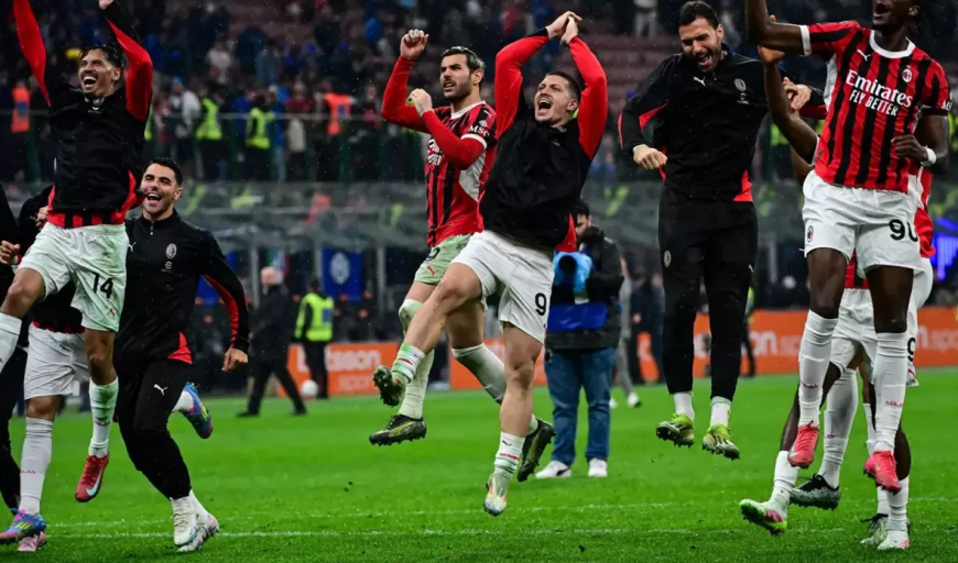 كأس إيطاليا: ميلان يتغلب على إنتر ميلان ويبلغ النهائي