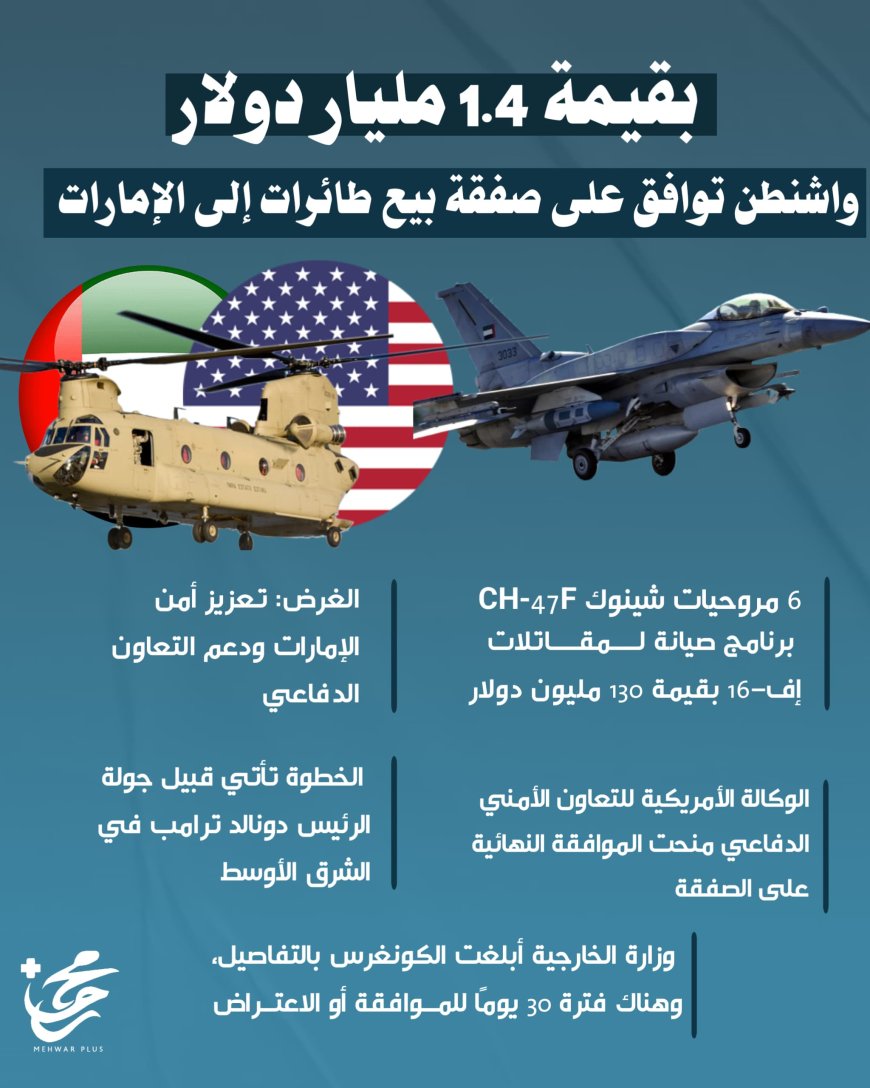 بقيمة 1.4 مليان دولار.. واشنطن توافق على صفقة بيع طائرات إلى الإمارات