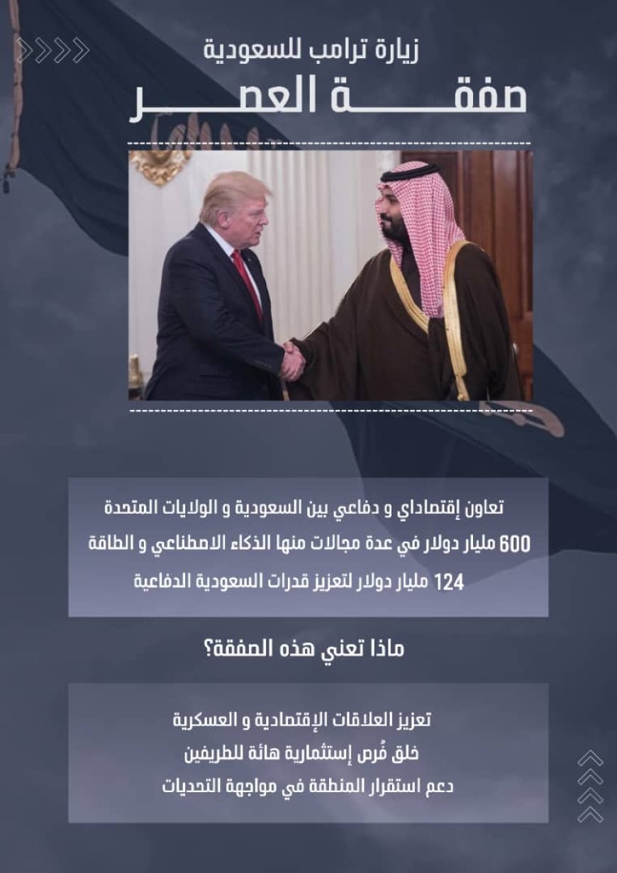 زيارة ترامب إلى السعودية.. صفقة العصر