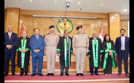 وزير الدفاع اليمني ينال الدكتورة بمرتبة الشرف الأولى من من الأكاديمية العسكرية العليا بجمهورية مصر العربية