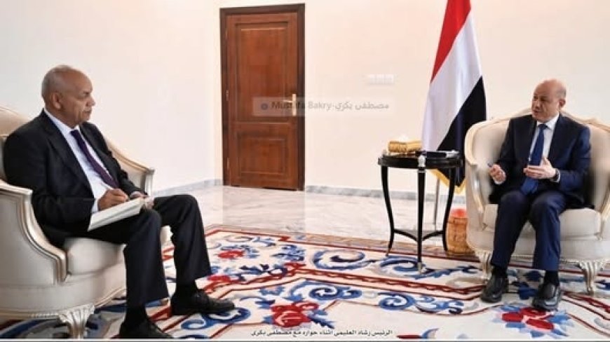 العليمي : نُغطي 40% فقط من الموازنة وما تبقى يُقدَّم لنا من السعودية والامارات