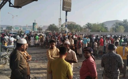 مسيرة حاشدة تجوب شوارع تريم تنديدًا باقتحامها من قبل قوات الاحتلال اليمني " فيديو"