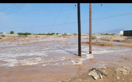 توقف إمدادات المياه في عدن بعد تضرر الخط الرئيسي بسبب السيول