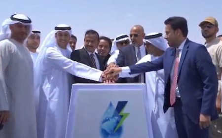 شبوة تضاء بالطاقة الشمسية.. تدشين أكبر محطة كهربائية في المحافظة بدعم إماراتي وبحضور الزُبيدي