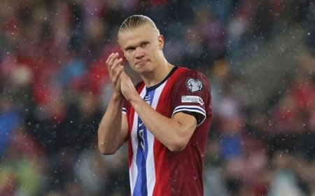 هالاند يضع اسم والدته على قميص منتخب النرويج