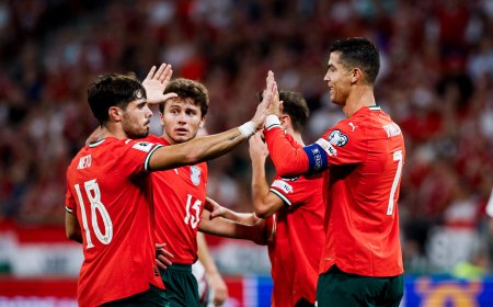 كانسيلو ورونالدو يقودان البرتغال لعبور المجر بثلاثية مثيرة في تصفيات كأس العالم