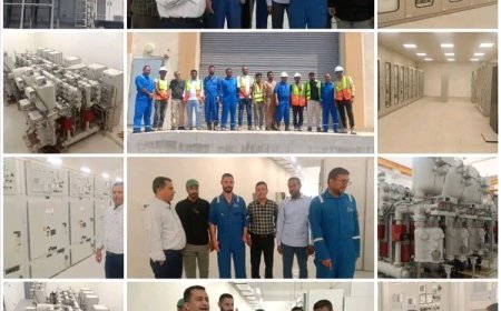 استكمال المرحلة الأخيرة من مشروع توسعة شبكة نقل وتصريف الطاقة بالعاصمة عدن