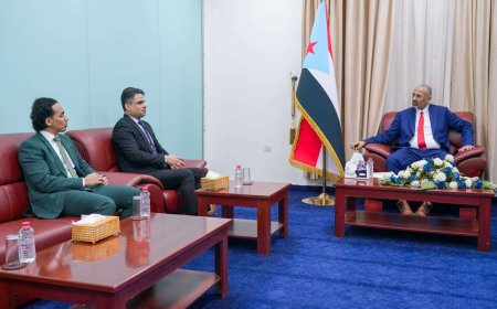 اللواء الزُبيدي يلتقي نائب وزير الإعلام، ويؤكد دعمه الكامل لإصلاح منظومة الإعلام والثقافة والسياحة