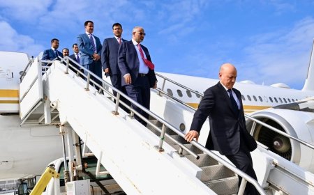 الدكتور رشاد العليمي واللواء عيدروس الزُبيدي يصلان نيويورك للمشاركة في اجتماعات الأمم المتحدة