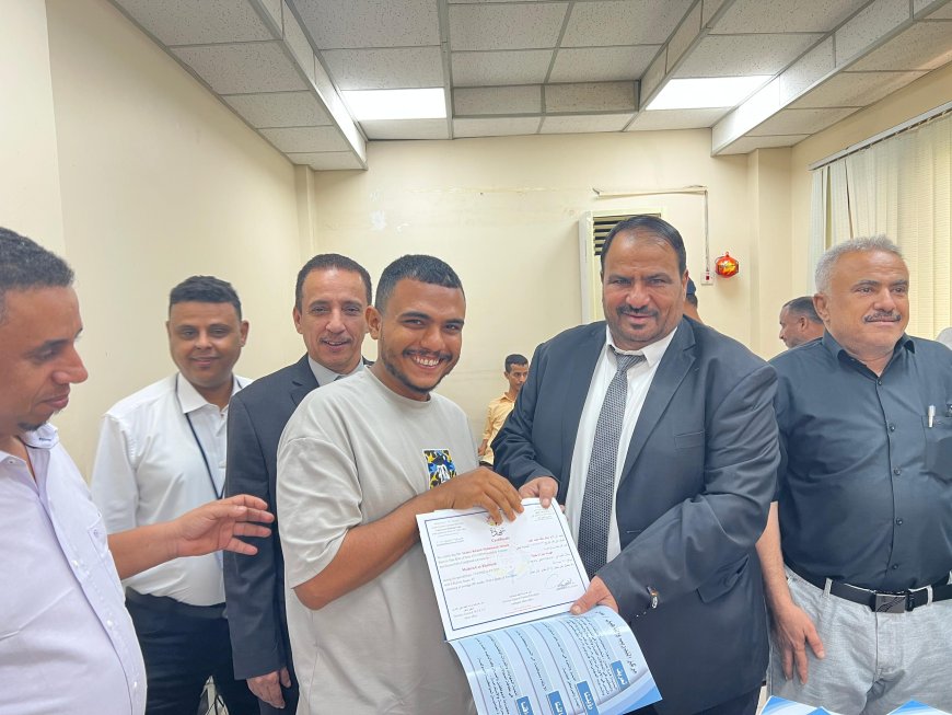 شركة النفط بعدن تختتم دورة تدريبية متخصصة في كهرباء السيارات الحديثة