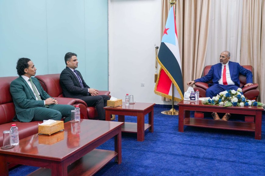 اللواء الزُبيدي يلتقي نائب وزير الإعلام، ويؤكد دعمه الكامل لإصلاح منظومة الإعلام والثقافة والسياحة