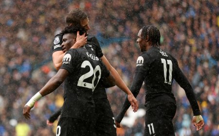 توتنهام يخطف فوزاً ثميناً من ليدز ويصعد إلى وصافة البريميرليغ مؤقتاً