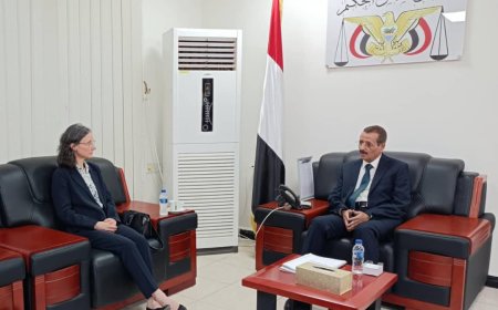 رئيس المحكمة العليا القاضي علي الأعوش يلتقي السفيرة الفرنسية للبحث عن التعاون القضائي بين البلدين