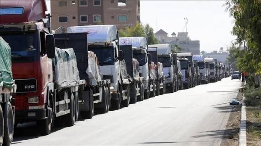 إسرائيل تبلغ الأمم المتحدة بتقليل دخول المساعدات اليومية إلى نصف العدد المتفق عليه سابقاً