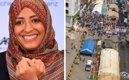 أسرة الشهيدة أفتِهان وأسر الضحايا بتعز يلوحون برفع دعوى قضائية ضد تحريض كرمان على خيمة العدالة