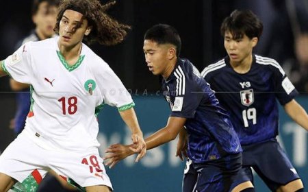 المنتخب المغربي تحت 17 سنة ينهزم أمام نظيره الياباني (2-0) في مستهل مشواره بمونديال الناشئين