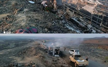 مأساة على طريق العرقوب: النيران تلتهم حافلتين وتحوّل الرحلة إلى فاجعة 