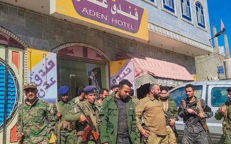 العميد القبة يتفقد موقع الإعتداء على فندق عدن بالضالع ويتوعد بملاحقة المعتدين