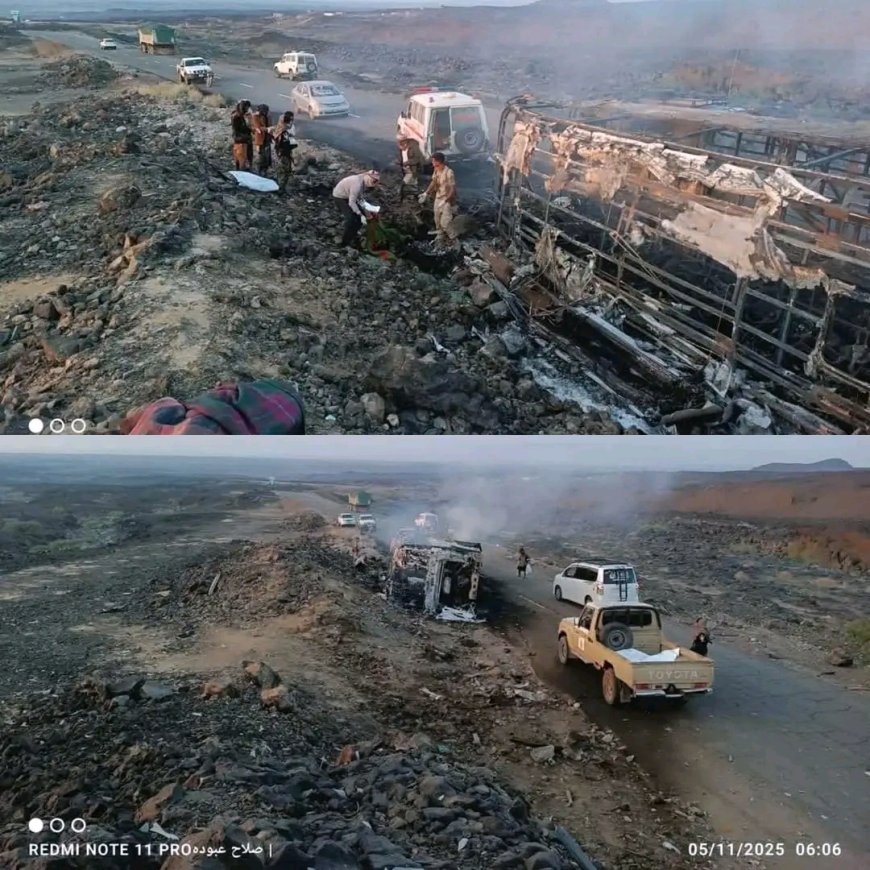 مأساة على طريق العرقوب: النيران تلتهم حافلتين وتحوّل الرحلة إلى فاجعة 