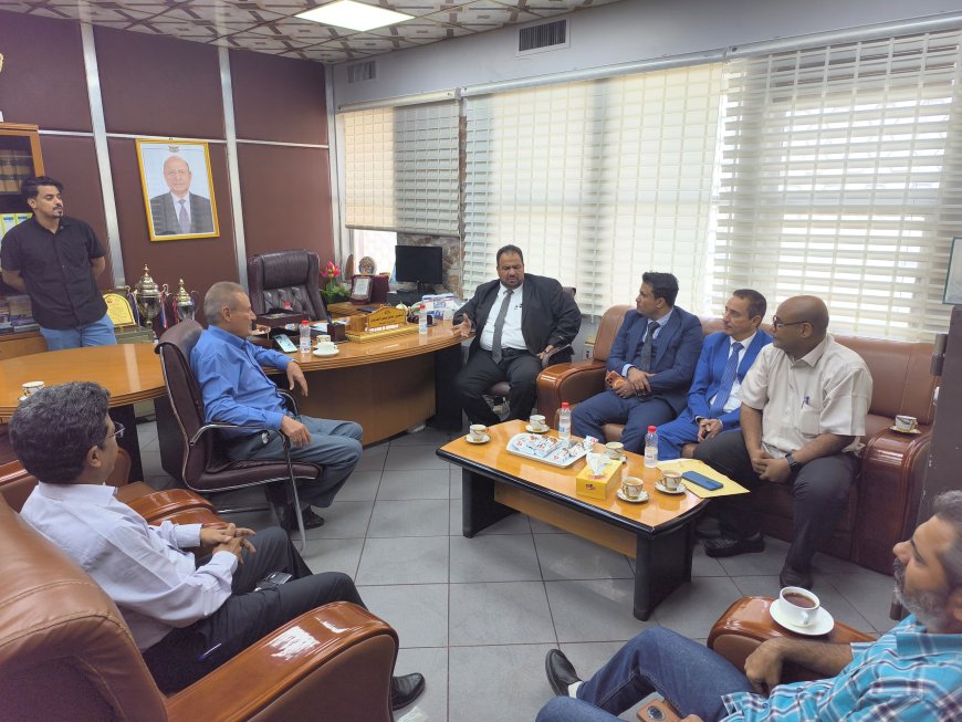لقاء تشاوري بين مديري شركتي النفط فرع عدن ومصافي عدن لتعزيز التعاون المشترك