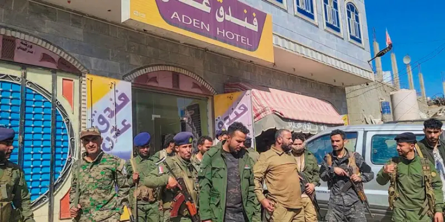 العميد القبة يتفقد موقع الإعتداء على فندق عدن بالضالع ويتوعد بملاحقة المعتدين