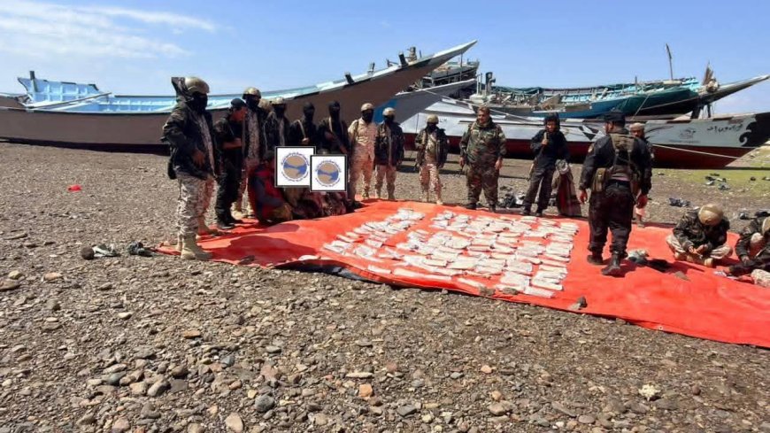 بعملية بحرية نوعية.. الحملة الأمنية لقوات العمالقة تضبط قارباً يحمل 600 ألف قرص كبتاجون