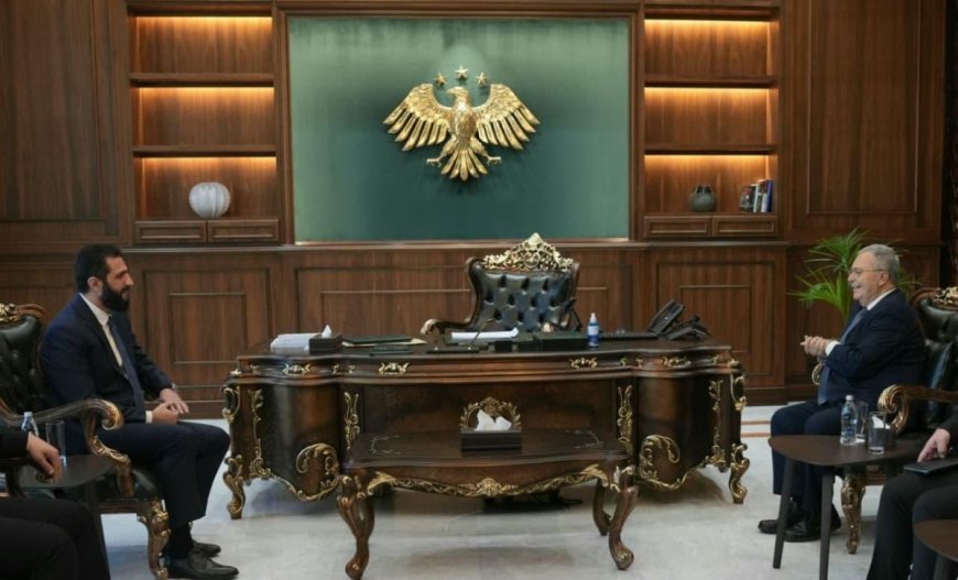 الرئيس السوري أحمد الشرع يبحث مع طارق متري ملفات الموقوفين وترسيم الحدود بين دمشق وبيروت