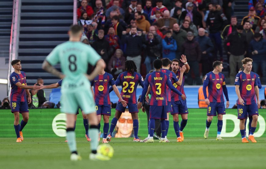 برشلونة يكتسح بيلباو برباعية في ليلة عودة “السبوتيفاي كامب نو”