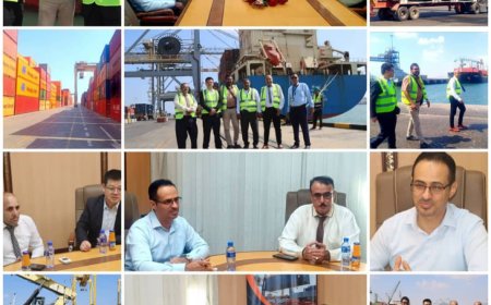 وفد صيني يبحث تعزيز التعاون الملاحي مع ميناء عدن للحاويات
