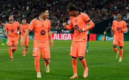 برشلونة يقسو على ريال بيتيس بخماسية ويعزز الصدارة في الليغا