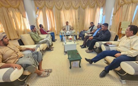 باعوم يناقش مع شركة الغاز حلول أزمة الإمدادات وضبط الأسعار بوادي حضرموت