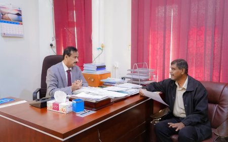 المحافظ بن الوزير يؤكد أستمرار دعم السلطة المحلية لمركز علاج الأورام وتوجه لإنشاء مركز متكامل ضمن المدينة الطبية بعتق