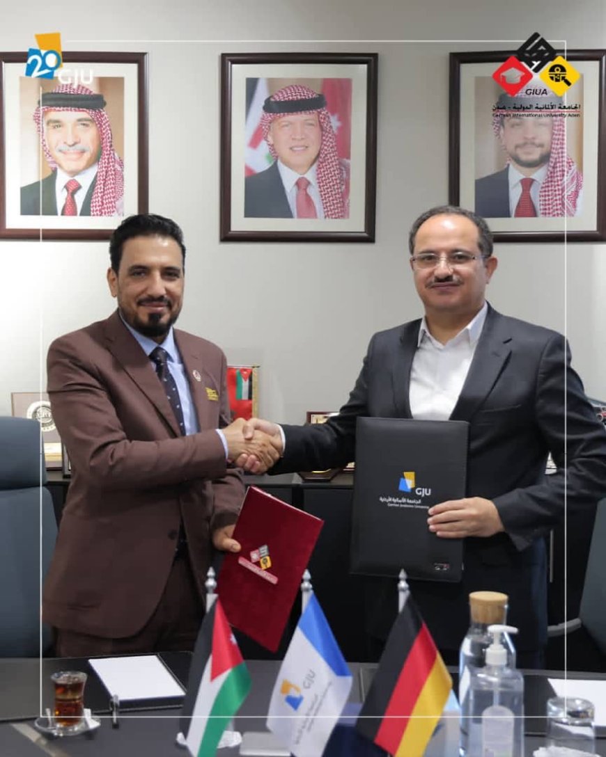 الجامعة الألمانية الدولية – عدن توقّع مذكرة تفاهم مع الجامعة الألمانية الأردنية لتعزيز التعاون الأكاديمي