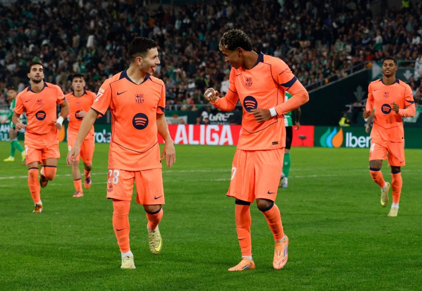 برشلونة يقسو على ريال بيتيس بخماسية ويعزز الصدارة في الليغا