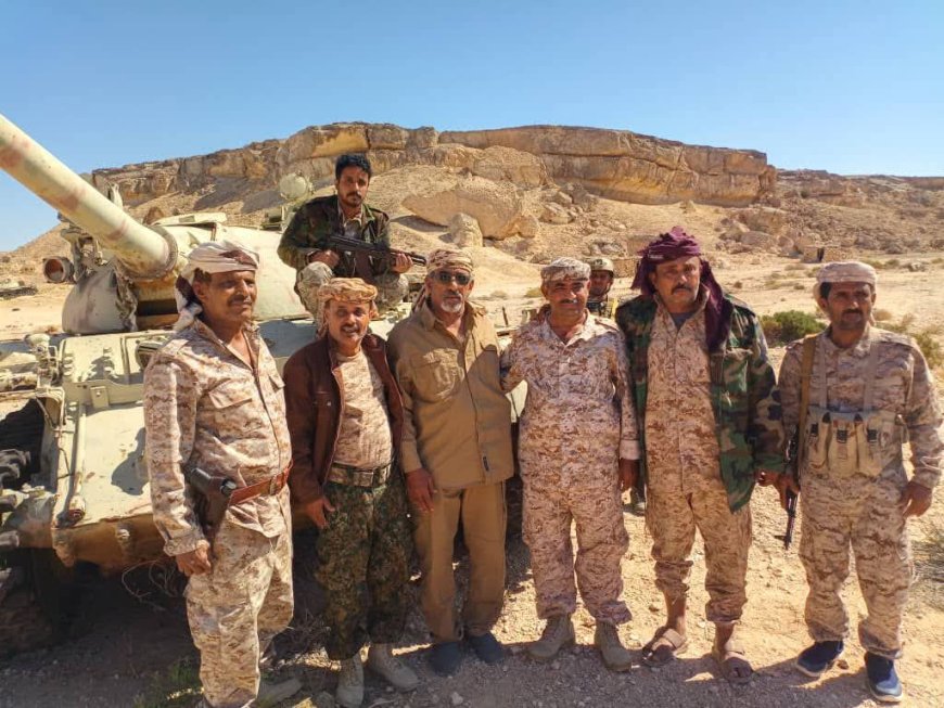 بتوجيهات اللواء محسن علي ناصر مرصع.. قيادة اللواء 123 مشاة بالمهرة تستلم مواقعها بإشراف أركان حرب محور الغيضة