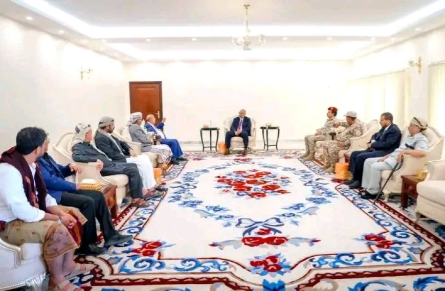 اللواء الزُبيدي يبحث مع الشيخ البركاني سُبل تضافر الجهود لتعزيز الأمن والاستقرار في المحافظات المحررة