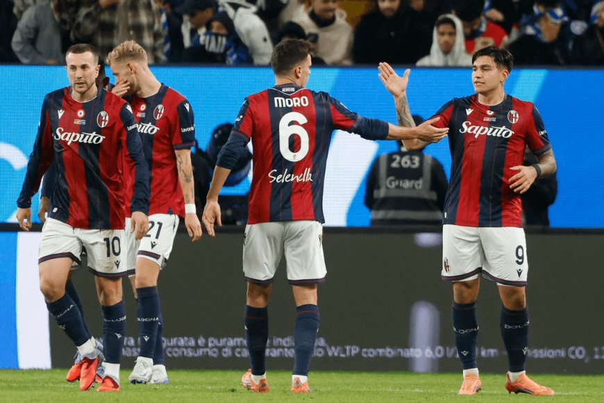 بولونيا يتجاوز إنتر ميلانو بركلات الترجيح ويتأهل لنهائي كأس السوبر الإيطالية