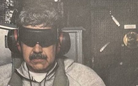 ترامب ينشر صورة لمادورو على متن سفينة حربية أمريكية بعد اعتقاله