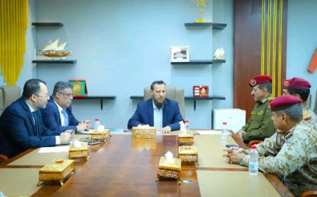 محافظ عدن يوجه بالبدء بتنفيذ إجراءات إعادة تموضع القوات العسكرية خارج المدن 