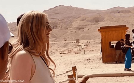 بالفيديو.. ابنة ترامب تتجول في الأقصر في رحلة "فرعونية"