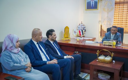 وزير التعليم العالي والبحث العلمي يلتقي بوفد الجامعة الألمانية الدولية – عدن