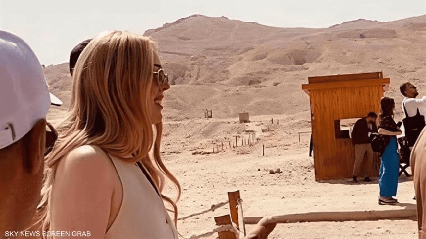 بالفيديو.. ابنة ترامب تتجول في الأقصر في رحلة "فرعونية"